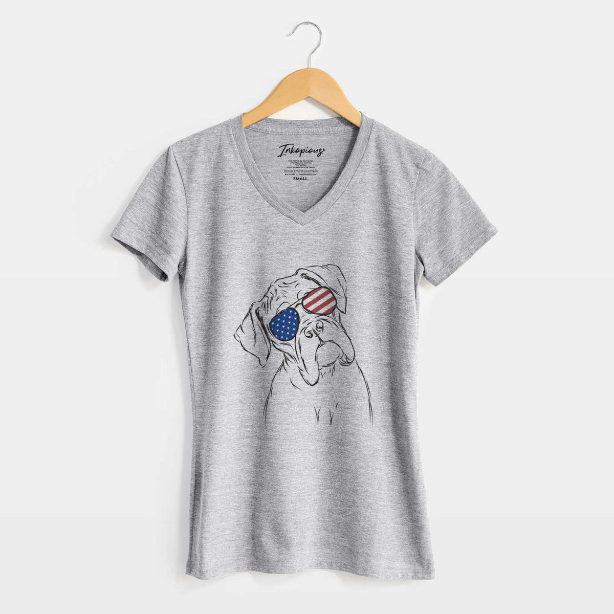 USA Cooper the Boxer - Women&#39;s Perfect V-neck Shirt