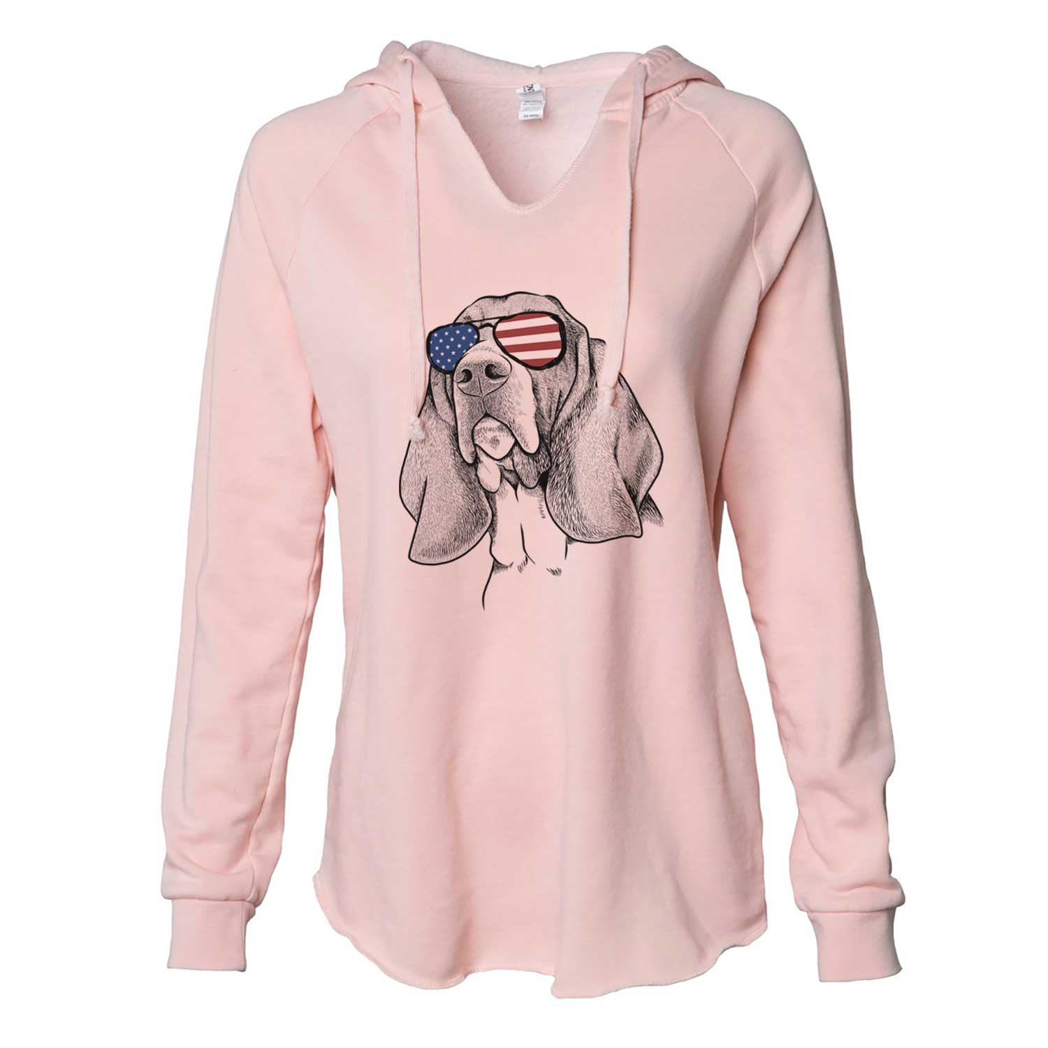 USA Cooper the Basset Hound - Cali Wave Hooded Sweatshirt