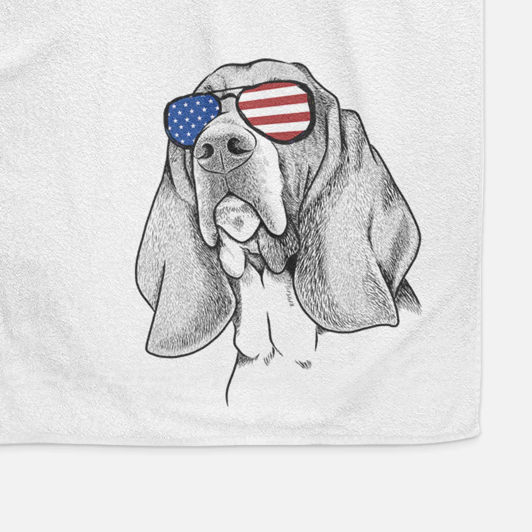 Cooper the Basset Hound Decorative Hand Towel