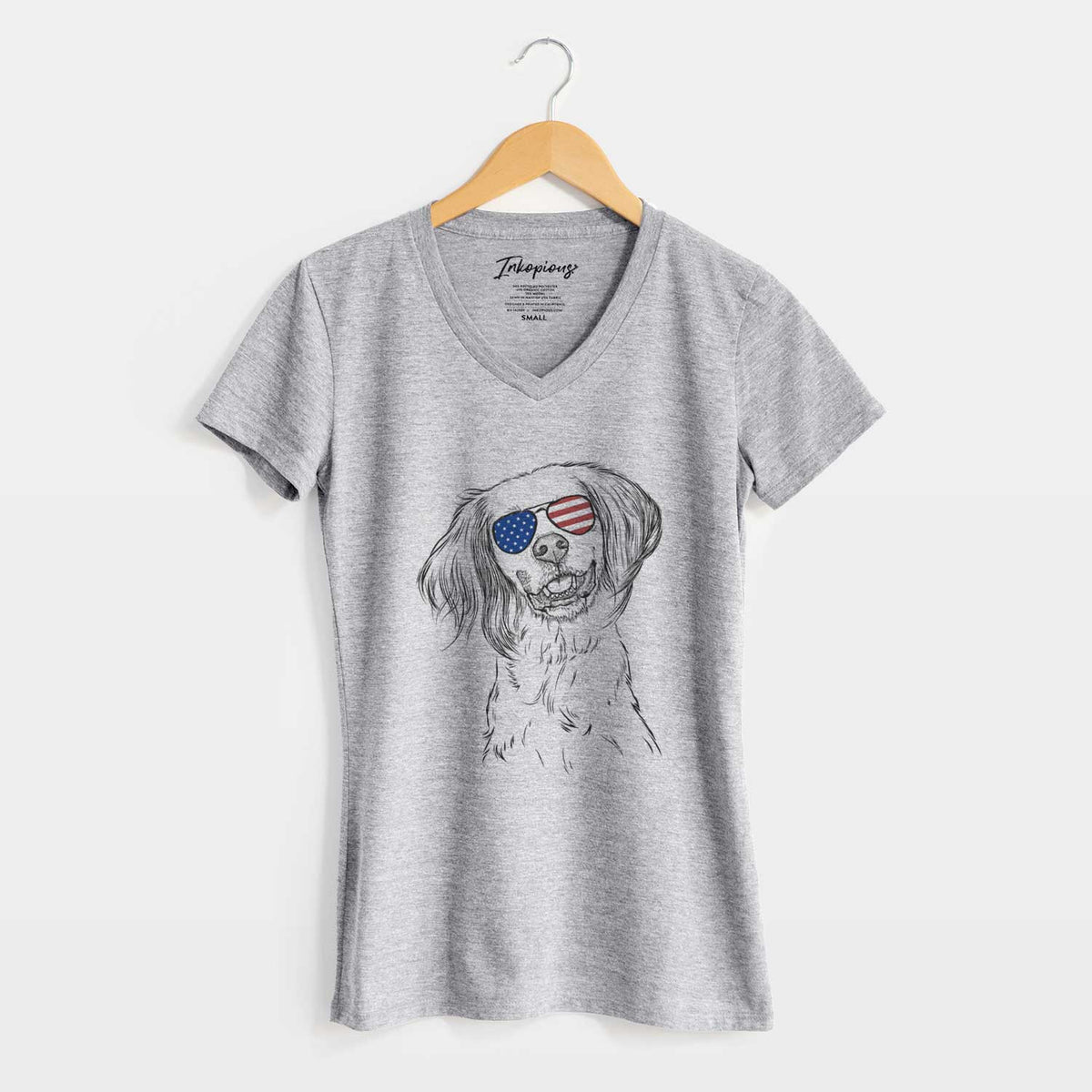 USA Cooper the English Setter - Women's Perfect V-neck Shirt
