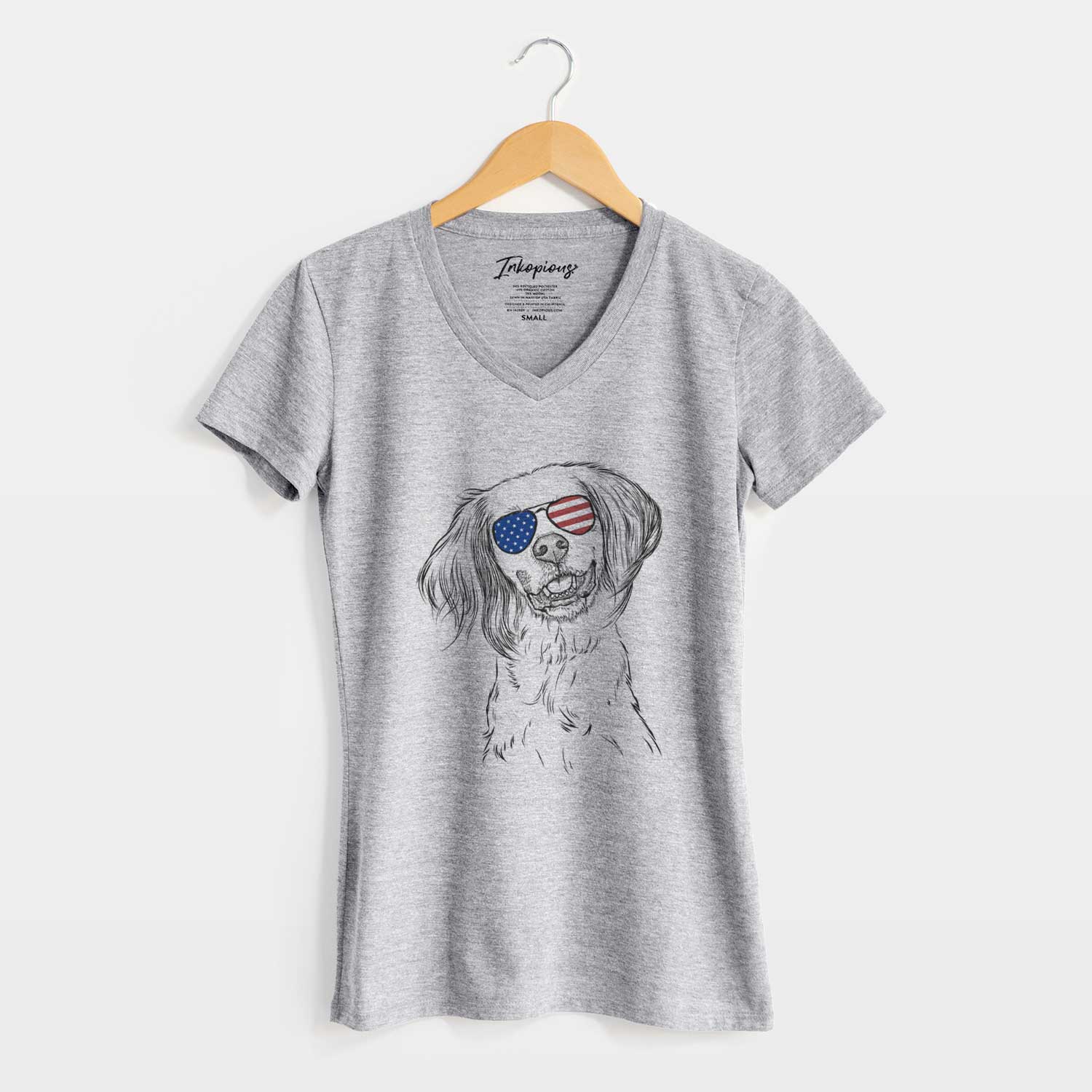 USA Cooper the English Setter - Women's Perfect V-neck Shirt