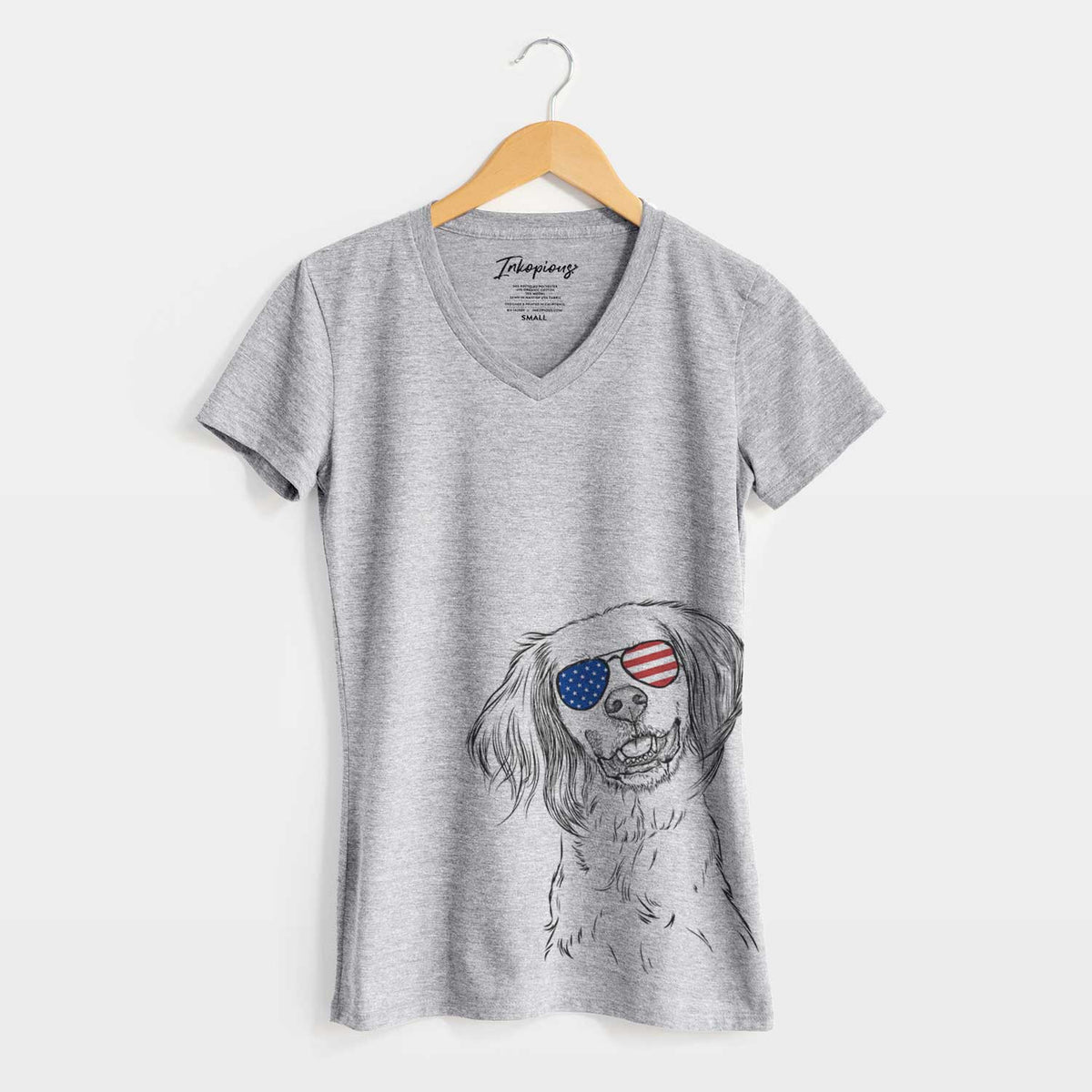 USA Cooper the English Setter - Women's Perfect V-neck Shirt