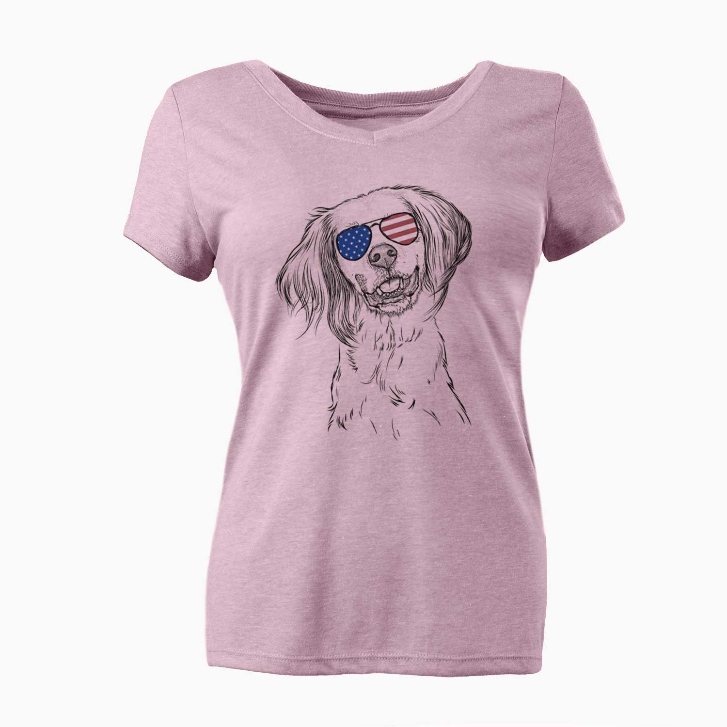 USA Cooper the English Setter - Women's Perfect V-neck Shirt