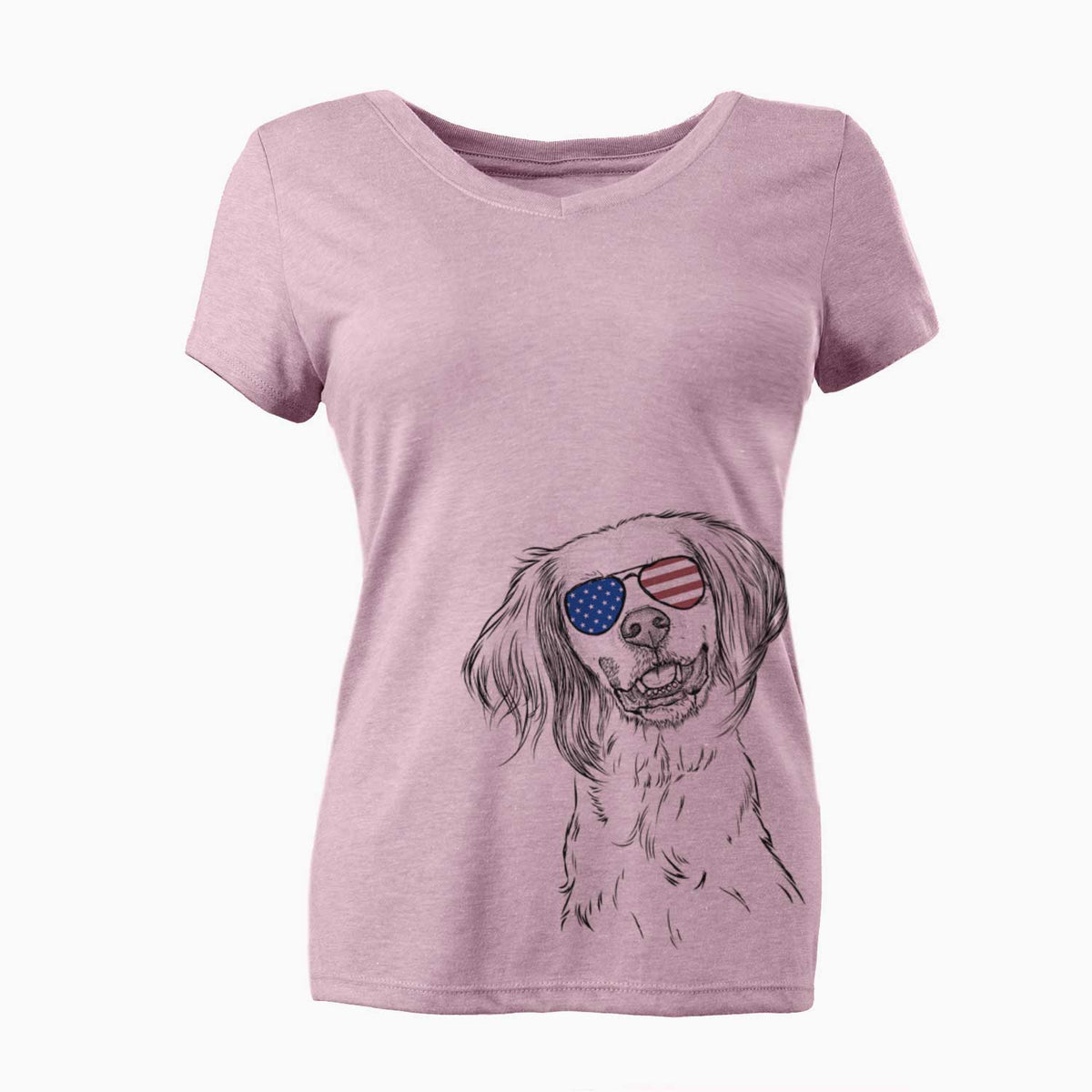 USA Cooper the English Setter - Women's Perfect V-neck Shirt