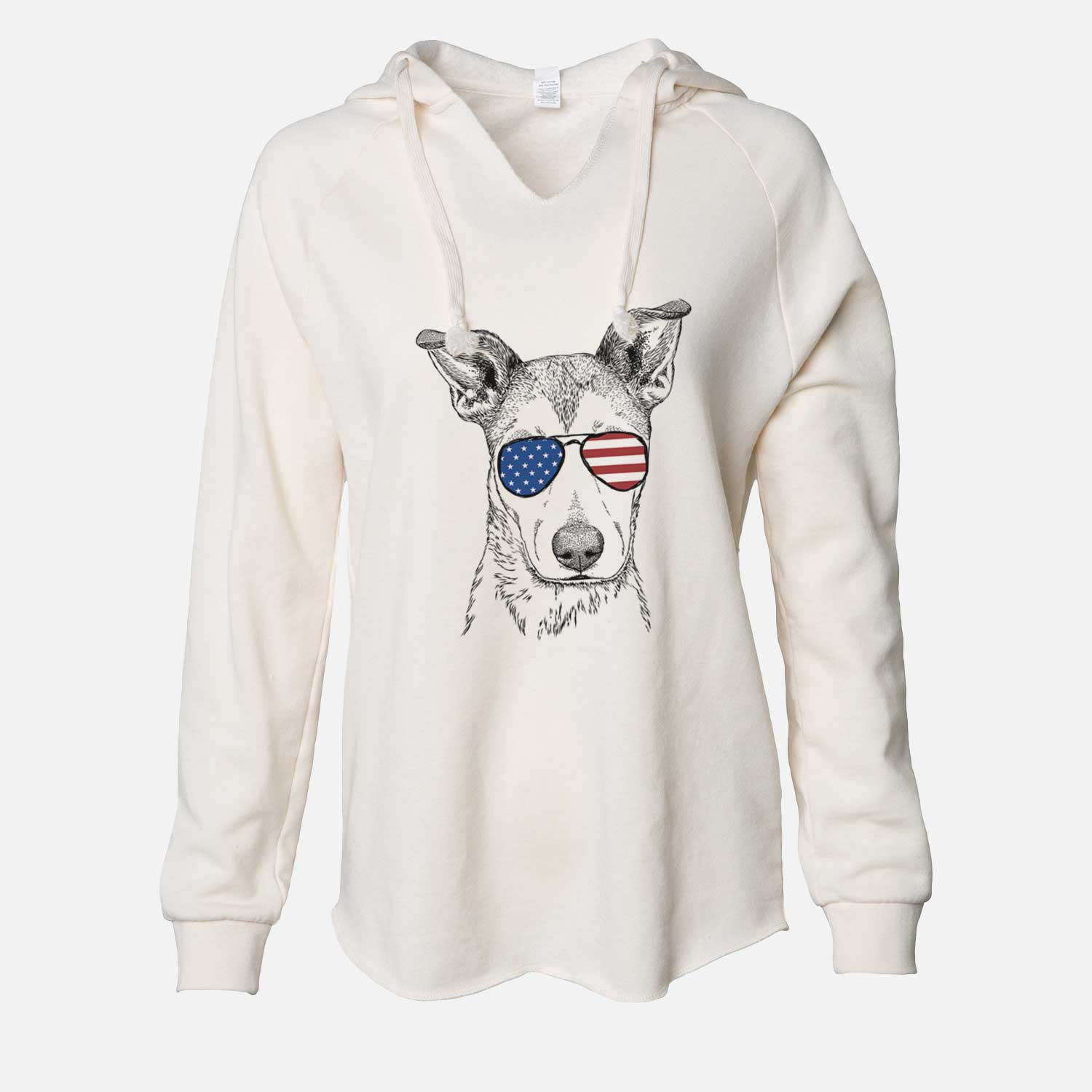USA Coral the Mixed Breed - Cali Wave Hooded Sweatshirt