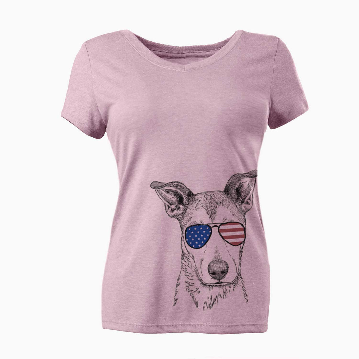 USA Coral the Mixed Breed - Women's Perfect V-neck Shirt