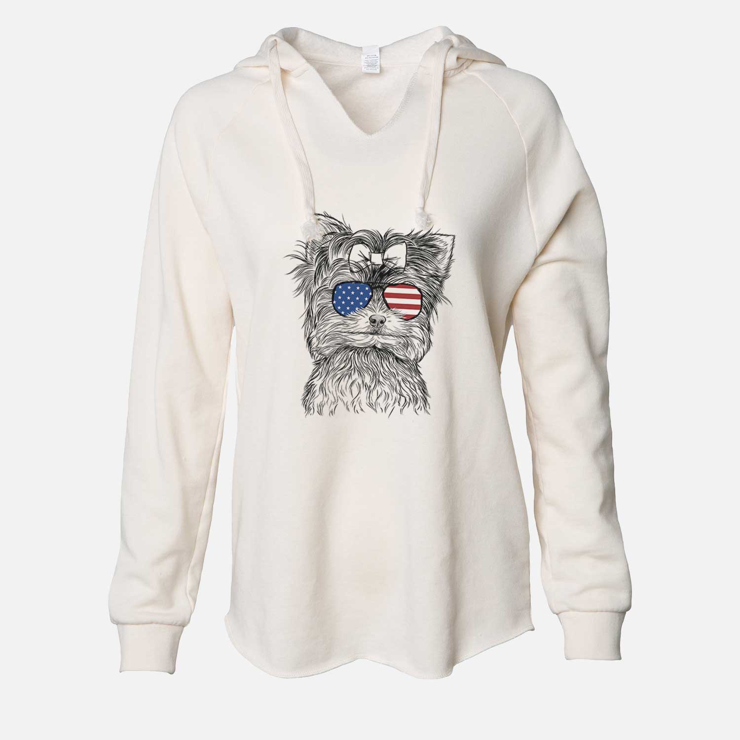 USA Cricket the Biewer Terrier - Cali Wave Hooded Sweatshirt