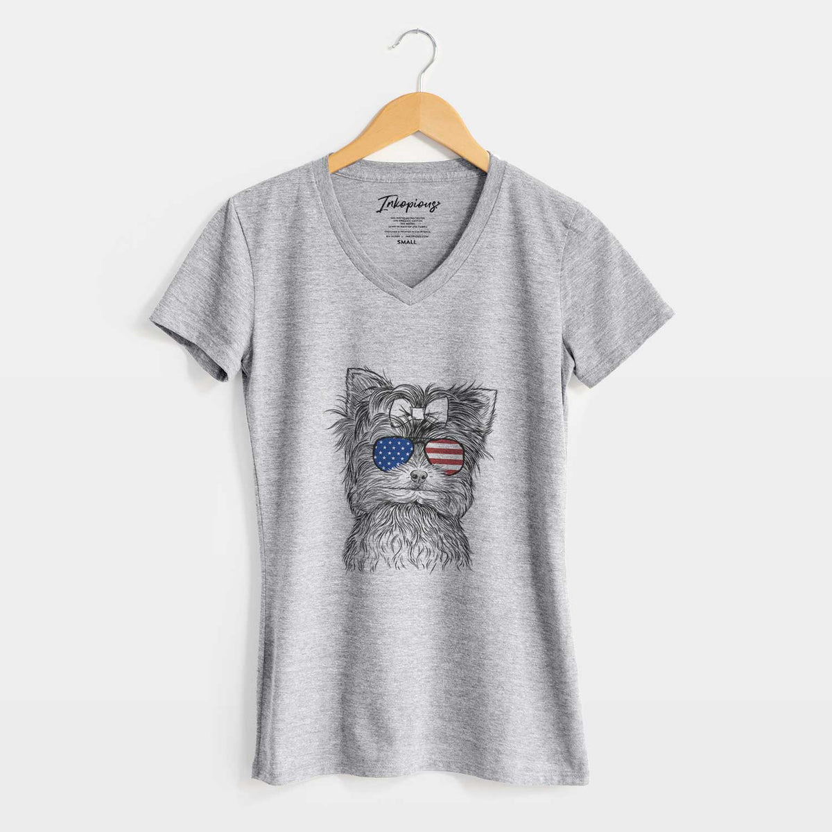 USA Cricket the Biewer Terrier - Women&#39;s Perfect V-neck Shirt