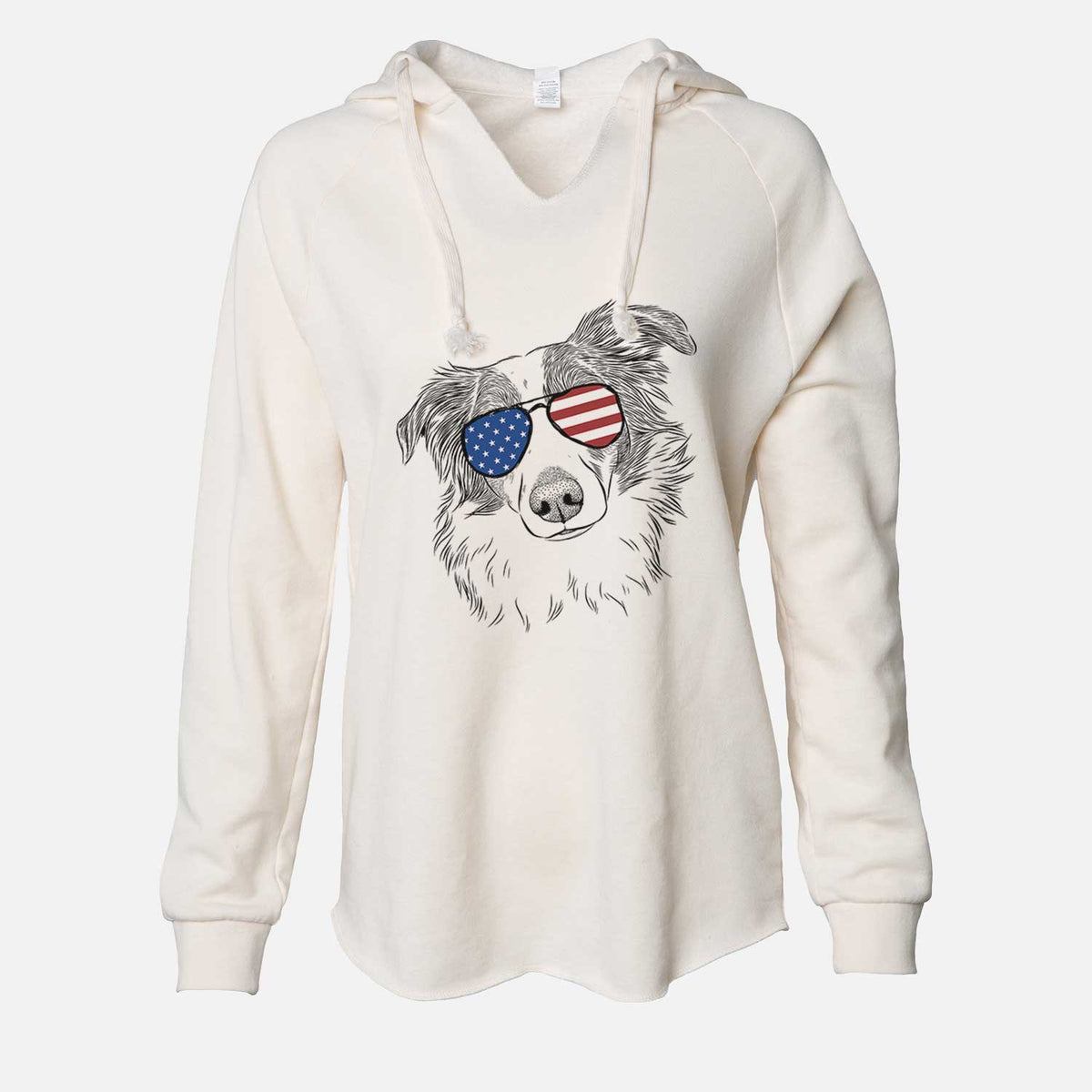 USA Cyclone the Australian Shepherd - Cali Wave Hooded Sweatshirt