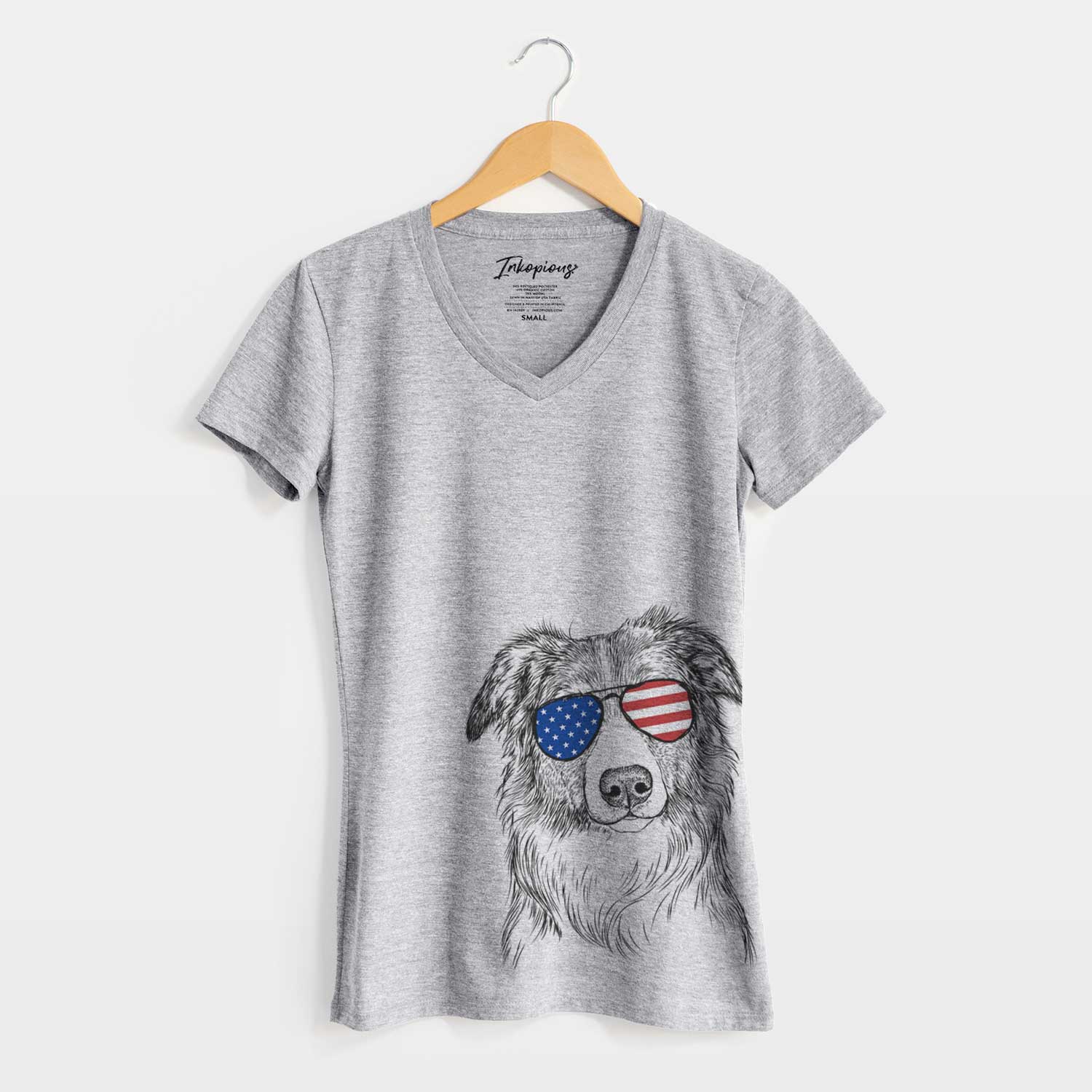 USA Cynder the English Shepherd - Women's Perfect V-neck Shirt