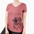 USA Cynder the English Shepherd - Women's Perfect V-neck Shirt