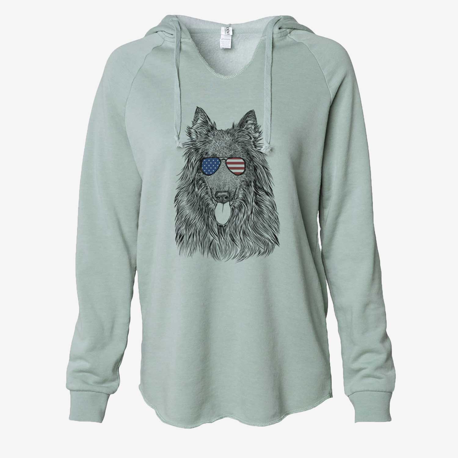 USA Daan the Belgian Shepherd - Cali Wave Hooded Sweatshirt