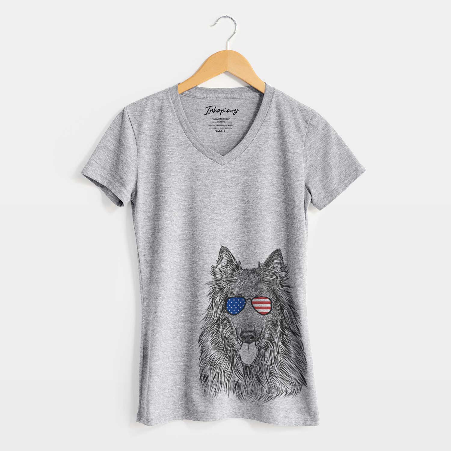 USA Daan the Belgian Shepherd - Women's Perfect V-neck Shirt