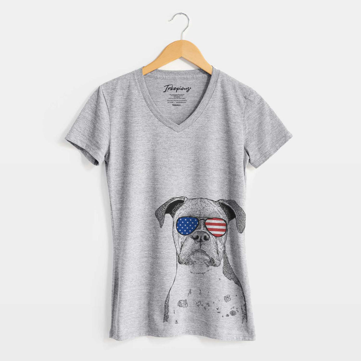 USA Daisy the Boxer - Women's Perfect V-neck Shirt