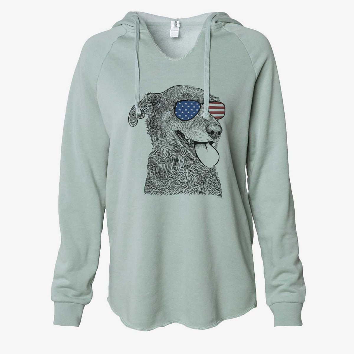 USA Daisy the Australian Shepherd Mix - Cali Wave Hooded Sweatshirt
