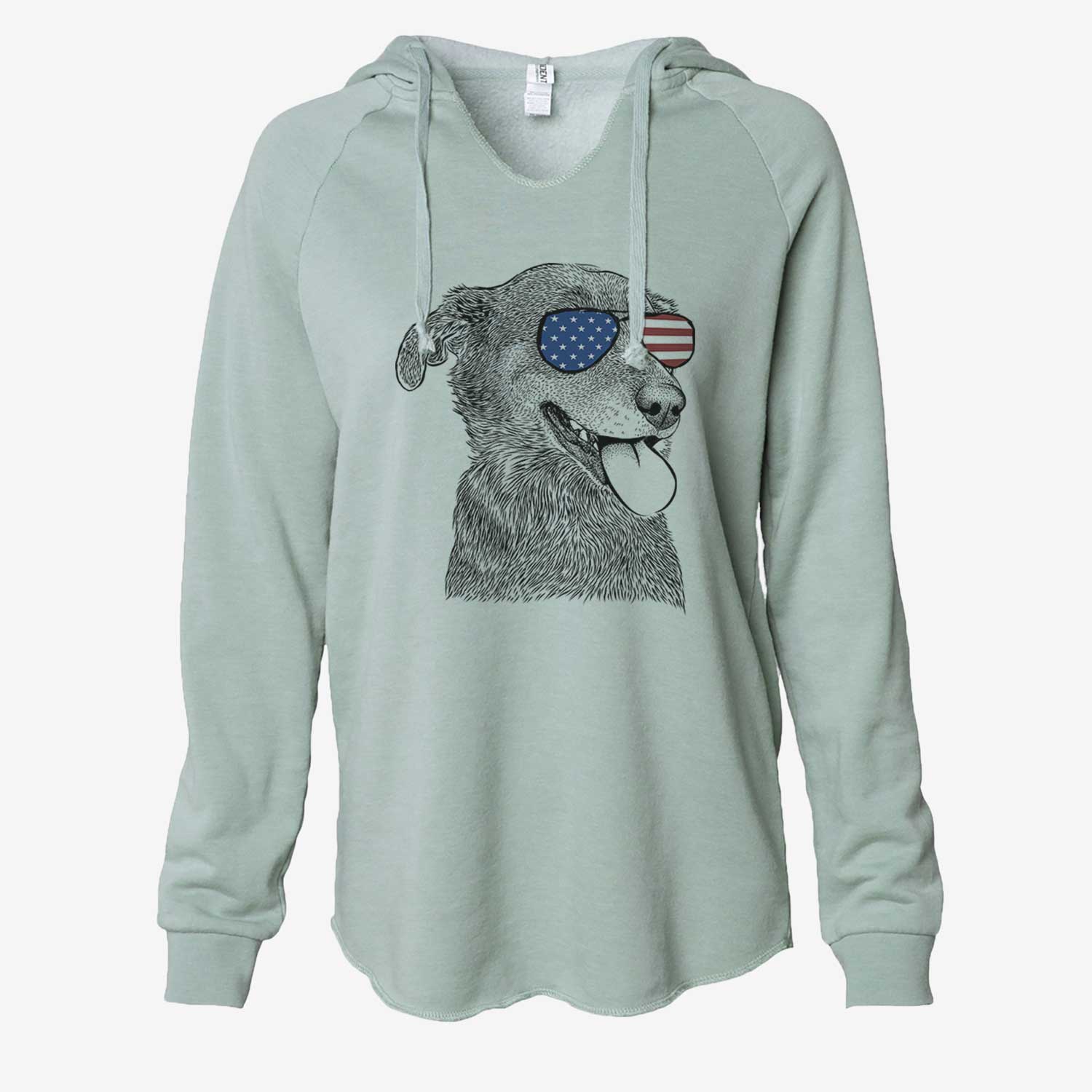 USA Daisy the Australian Shepherd Mix - Cali Wave Hooded Sweatshirt