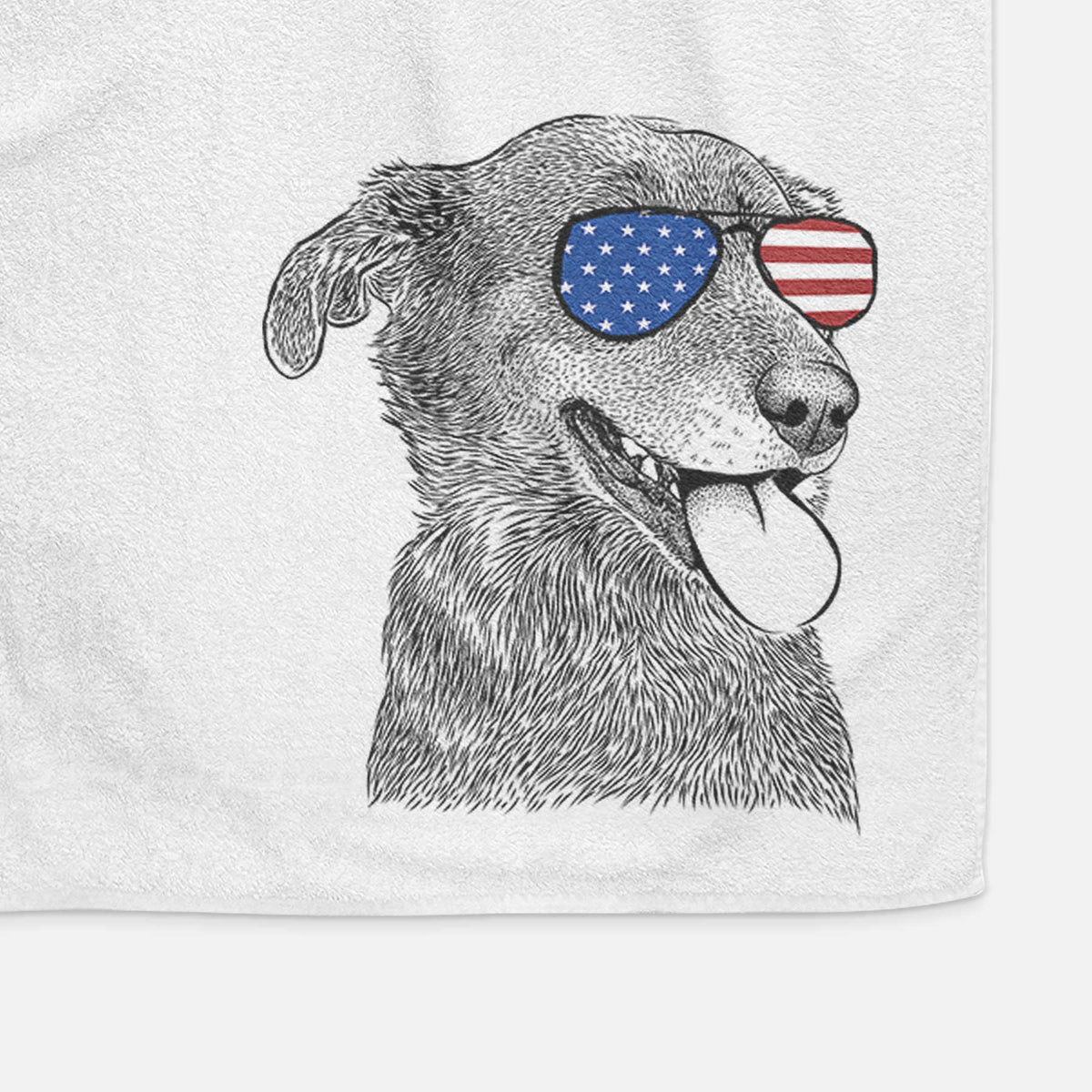 Daisy the Australian Shepherd Mix Decorative Hand Towel