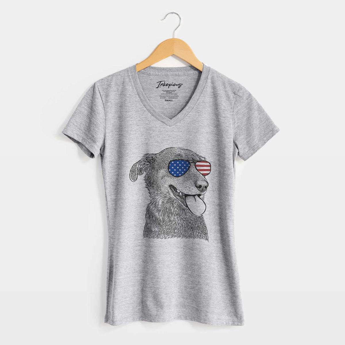 USA Daisy the Australian Shepherd Mix - Women&#39;s Perfect V-neck Shirt