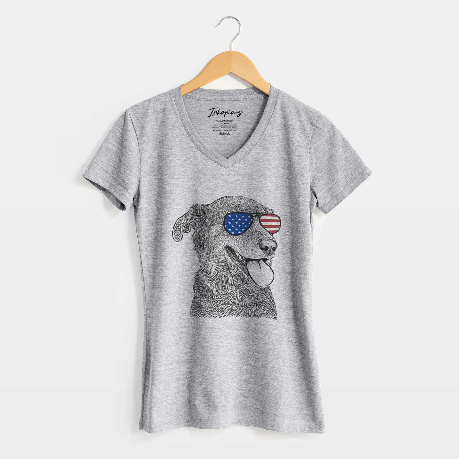 USA Daisy the Australian Shepherd Mix - Women's Perfect V-neck Shirt