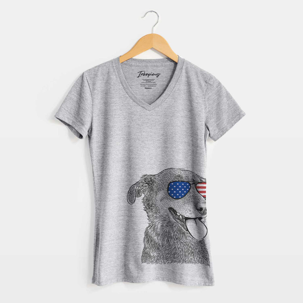 USA Daisy the Australian Shepherd Mix - Women's Perfect V-neck Shirt