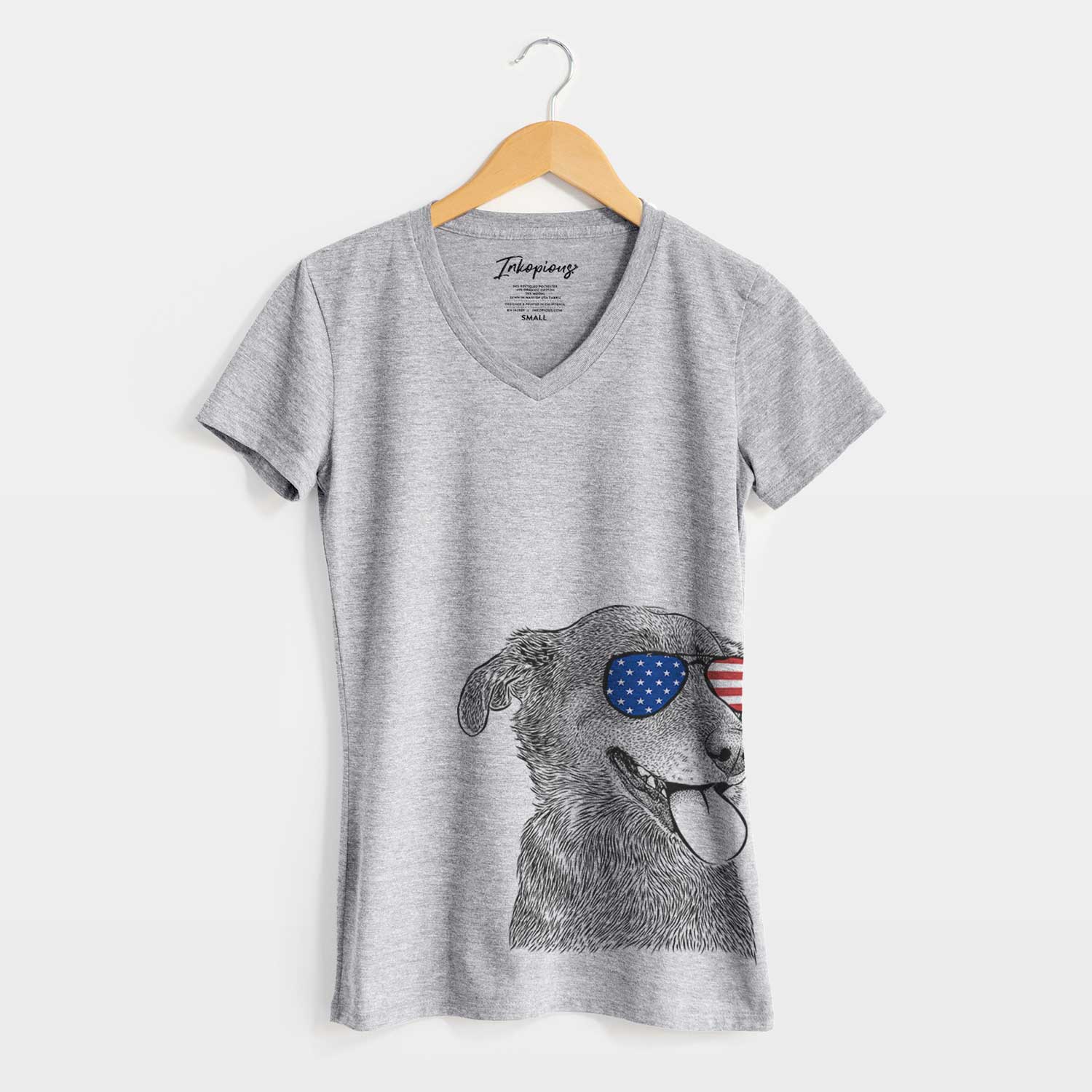 USA Daisy the Australian Shepherd Mix - Women's Perfect V-neck Shirt