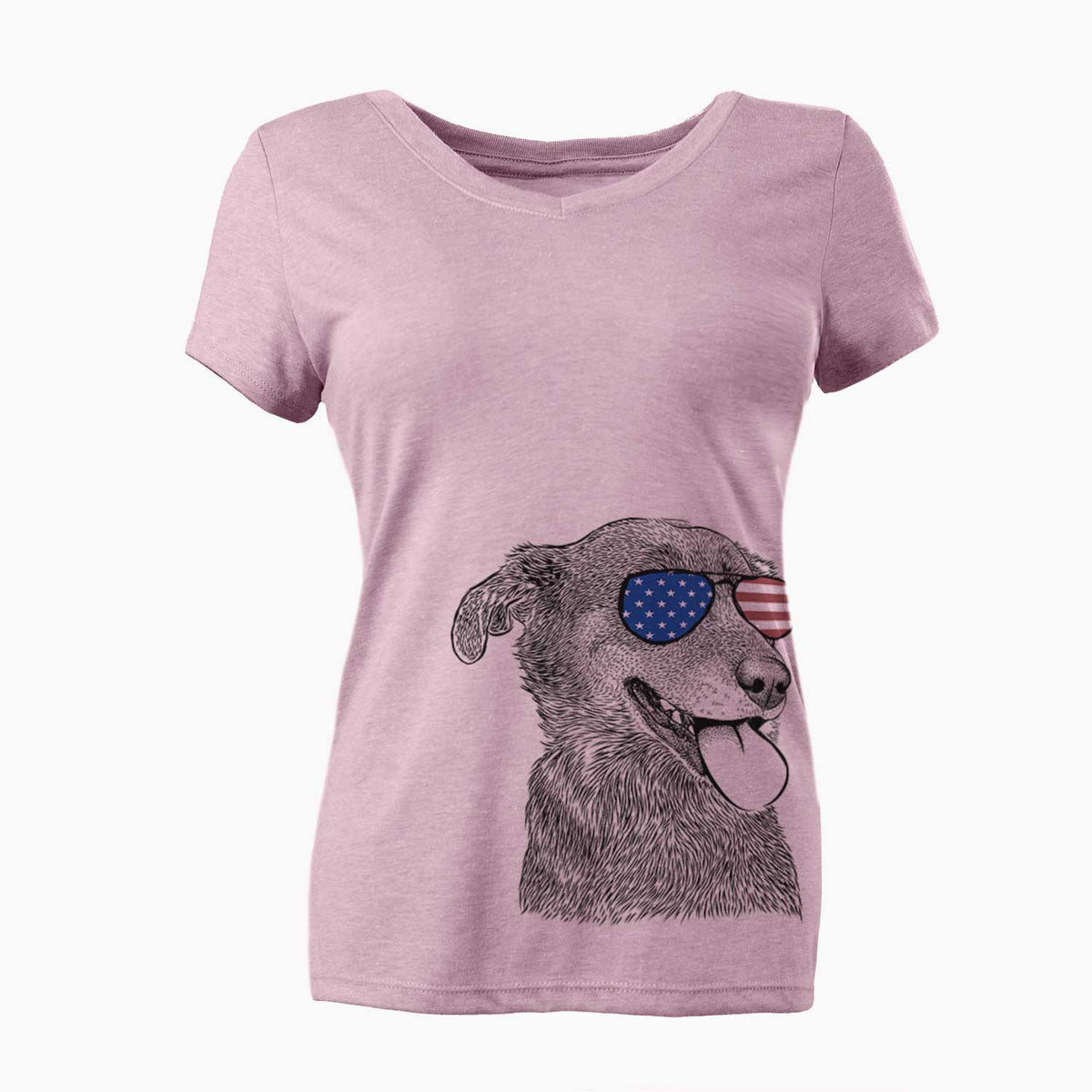 USA Daisy the Australian Shepherd Mix - Women's Perfect V-neck Shirt