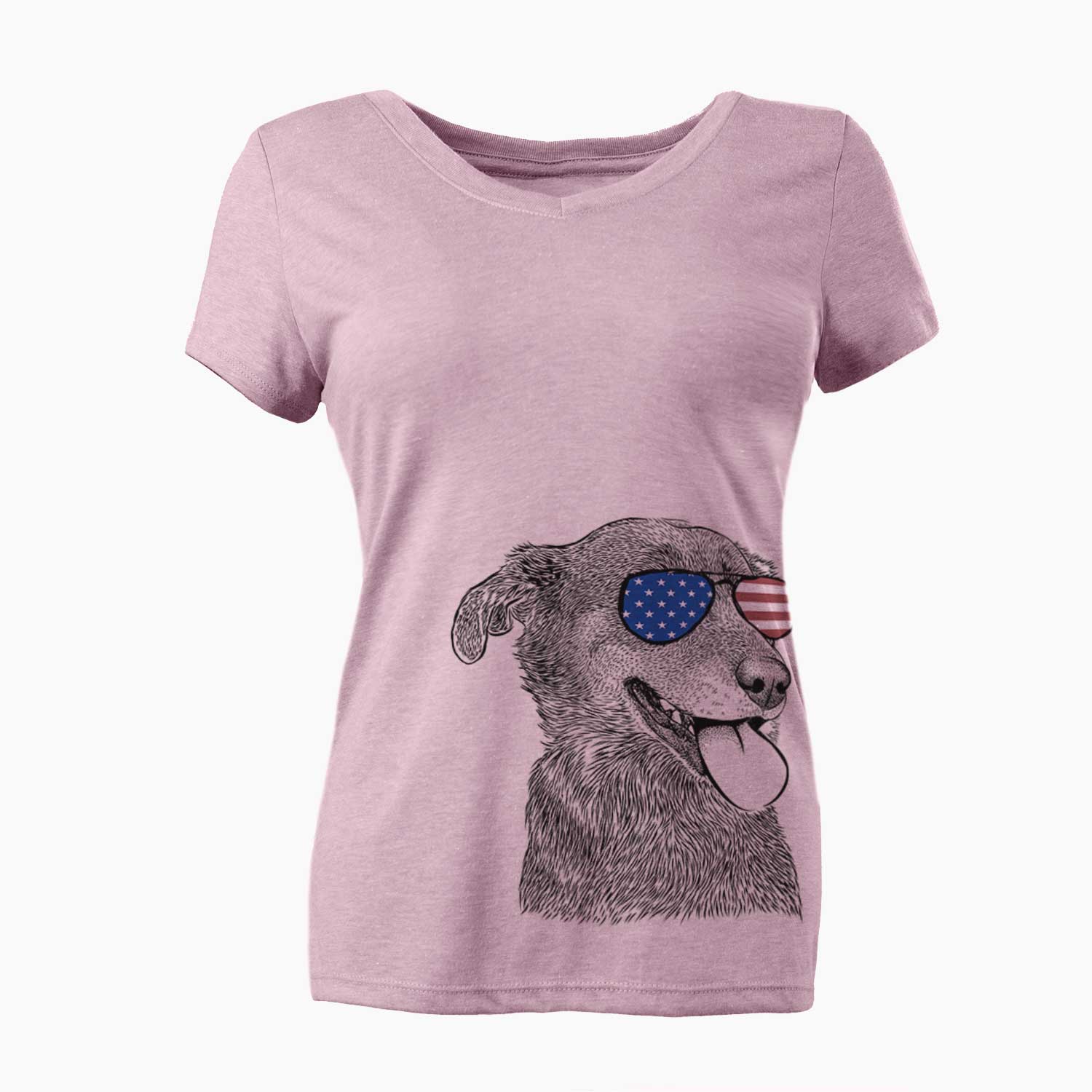 USA Daisy the Australian Shepherd Mix - Women's Perfect V-neck Shirt