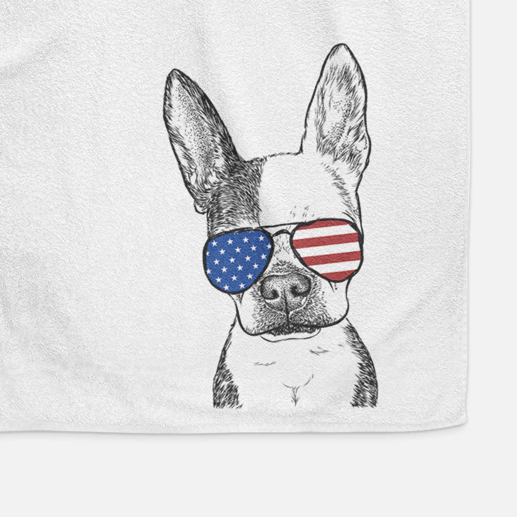 Daisy the Boston Terrier Decorative Hand Towel