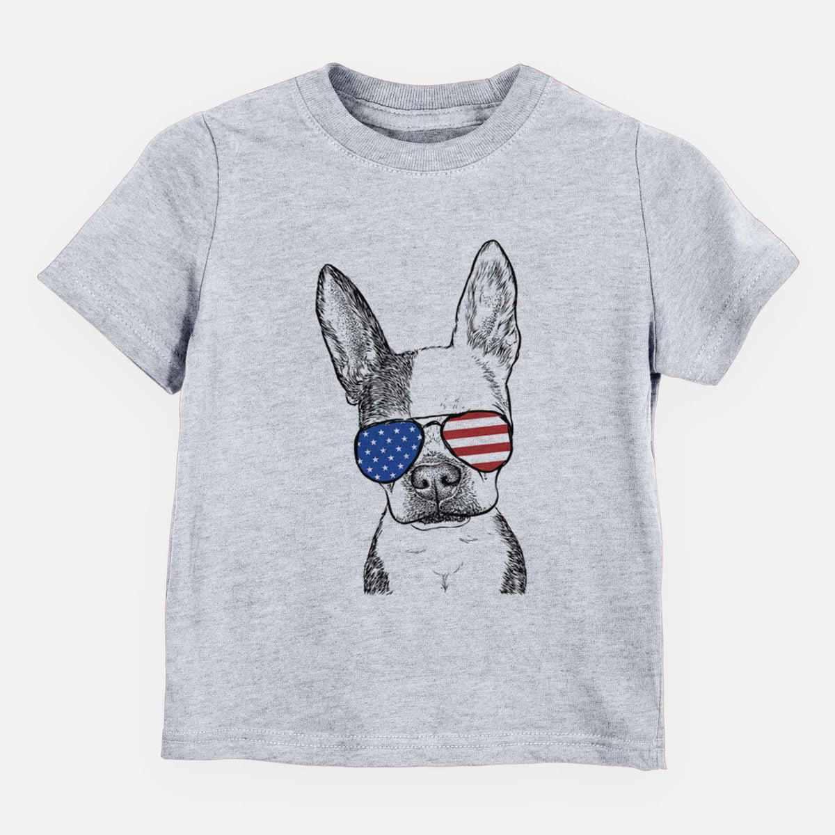 USA Daisy the Boston Terrier - Kids/Youth/Toddler Shirt