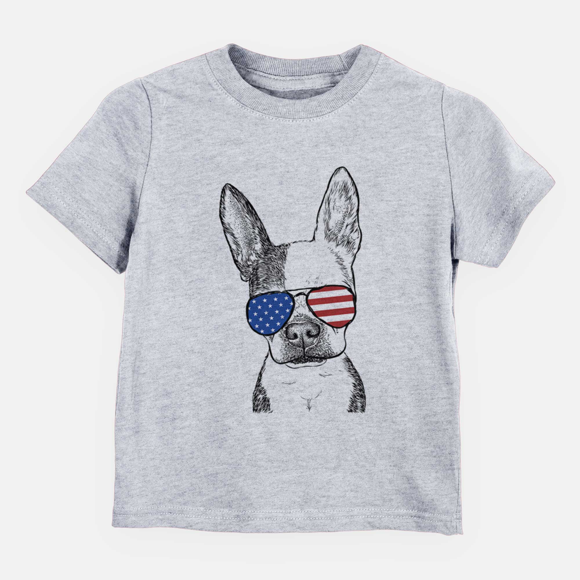 USA Daisy the Boston Terrier - Kids/Youth/Toddler Shirt