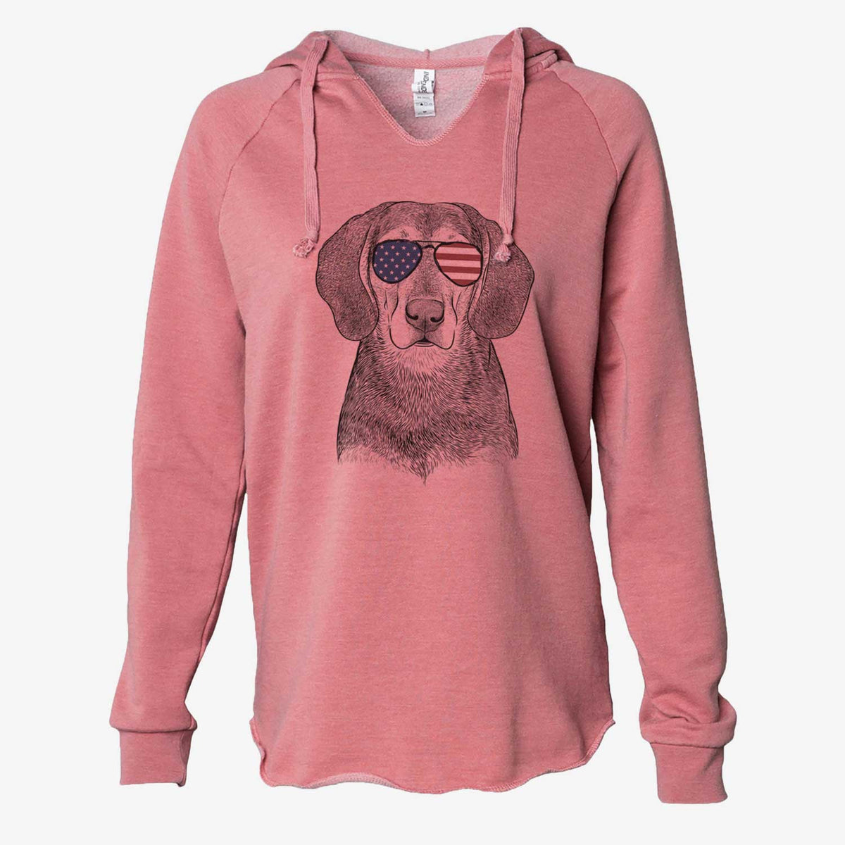 USA Daisy the Hound Mix - Cali Wave Hooded Sweatshirt