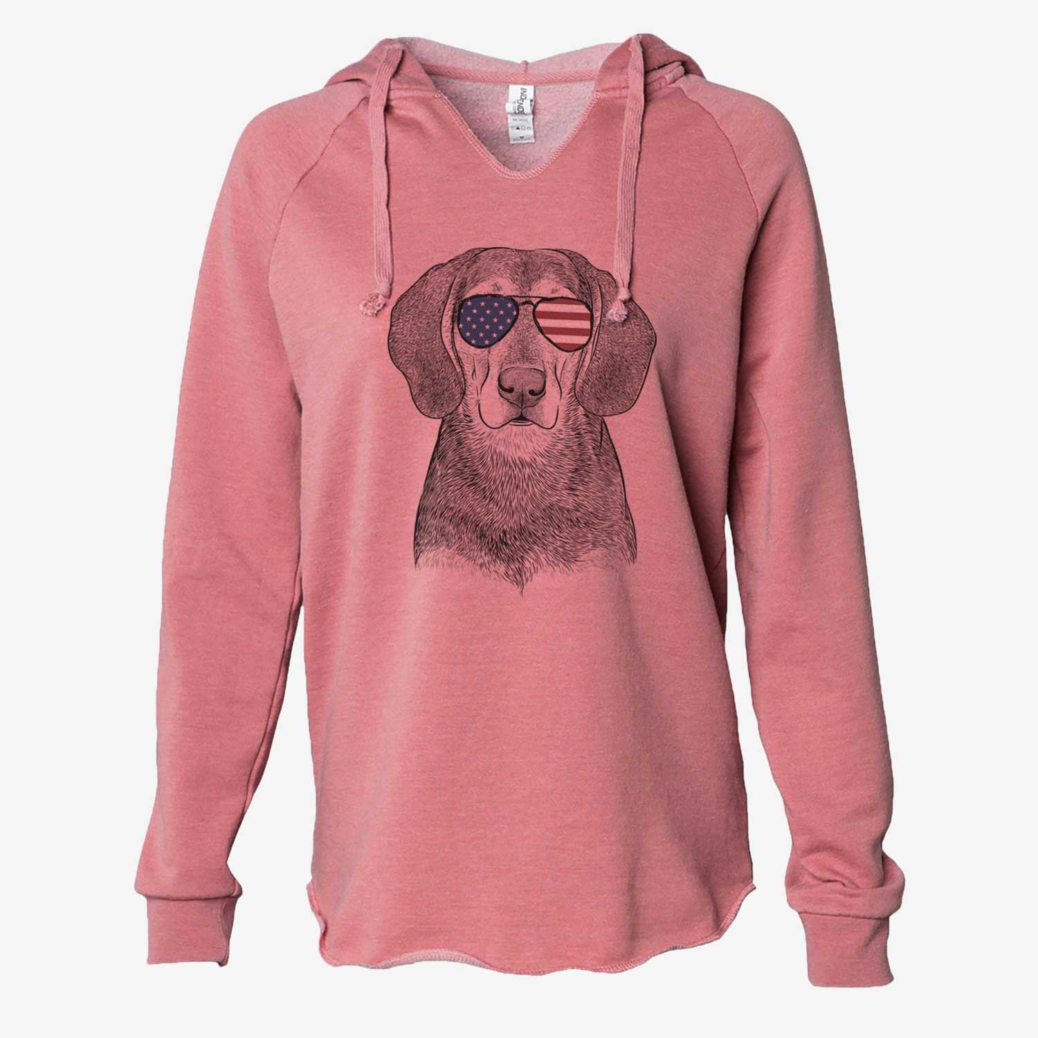 USA Daisy the Hound Mix - Cali Wave Hooded Sweatshirt