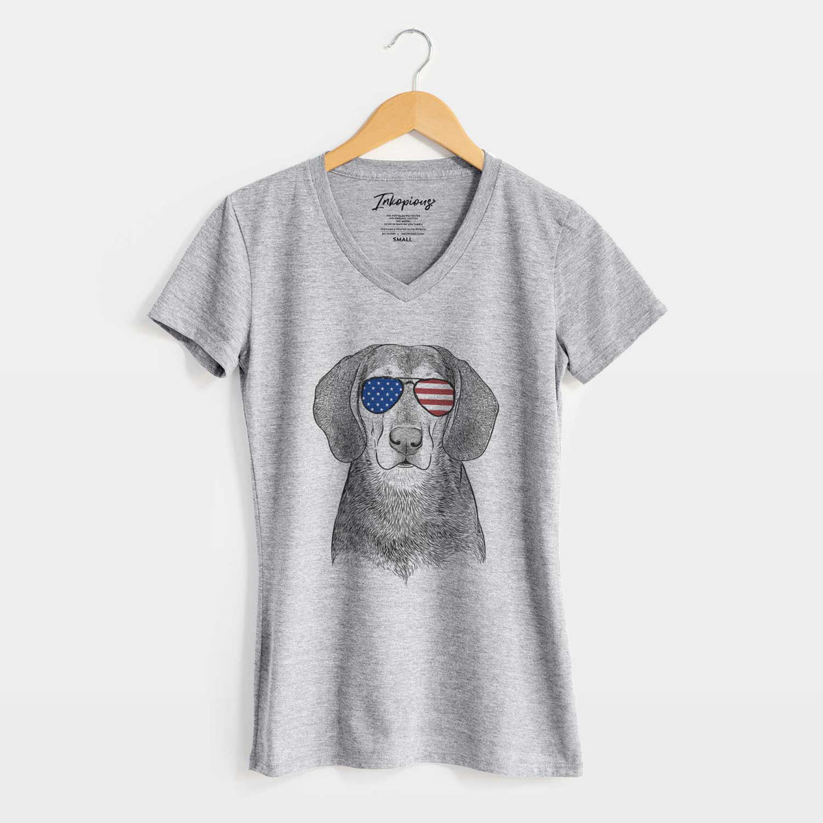 USA Daisy the Hound Mix - Women's Perfect V-neck Shirt