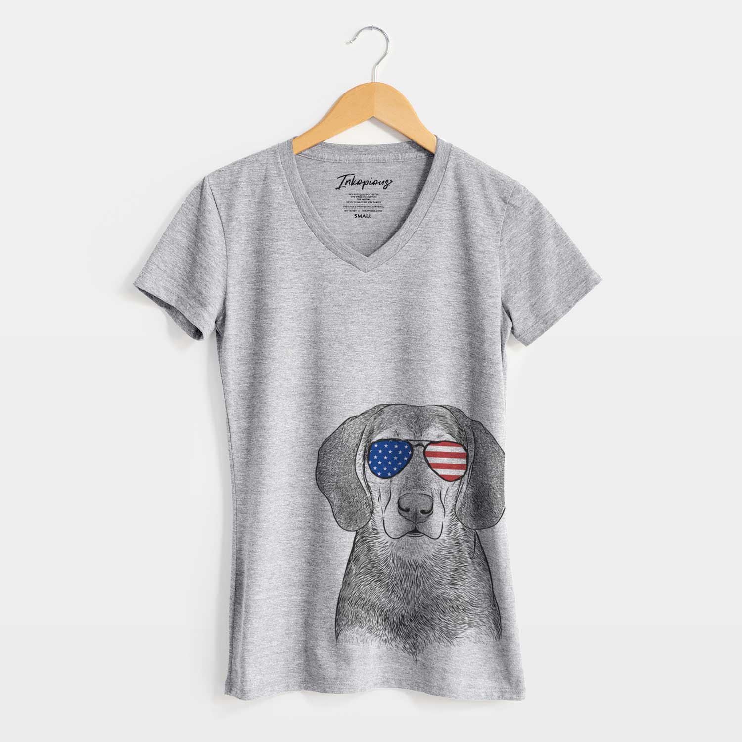 USA Daisy the Hound Mix - Women's Perfect V-neck Shirt