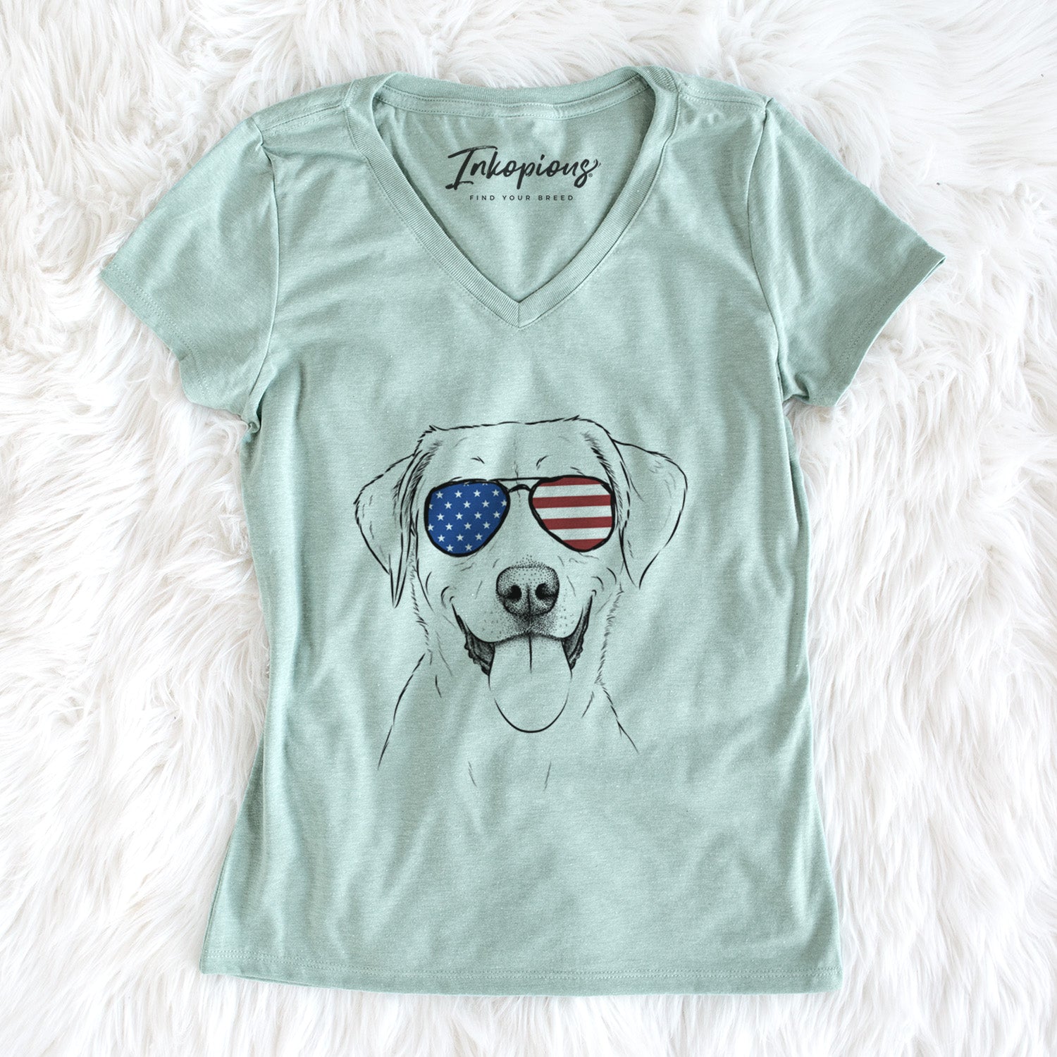 USA Daisy the Labrador Retriever - Women's Perfect V-neck Shirt