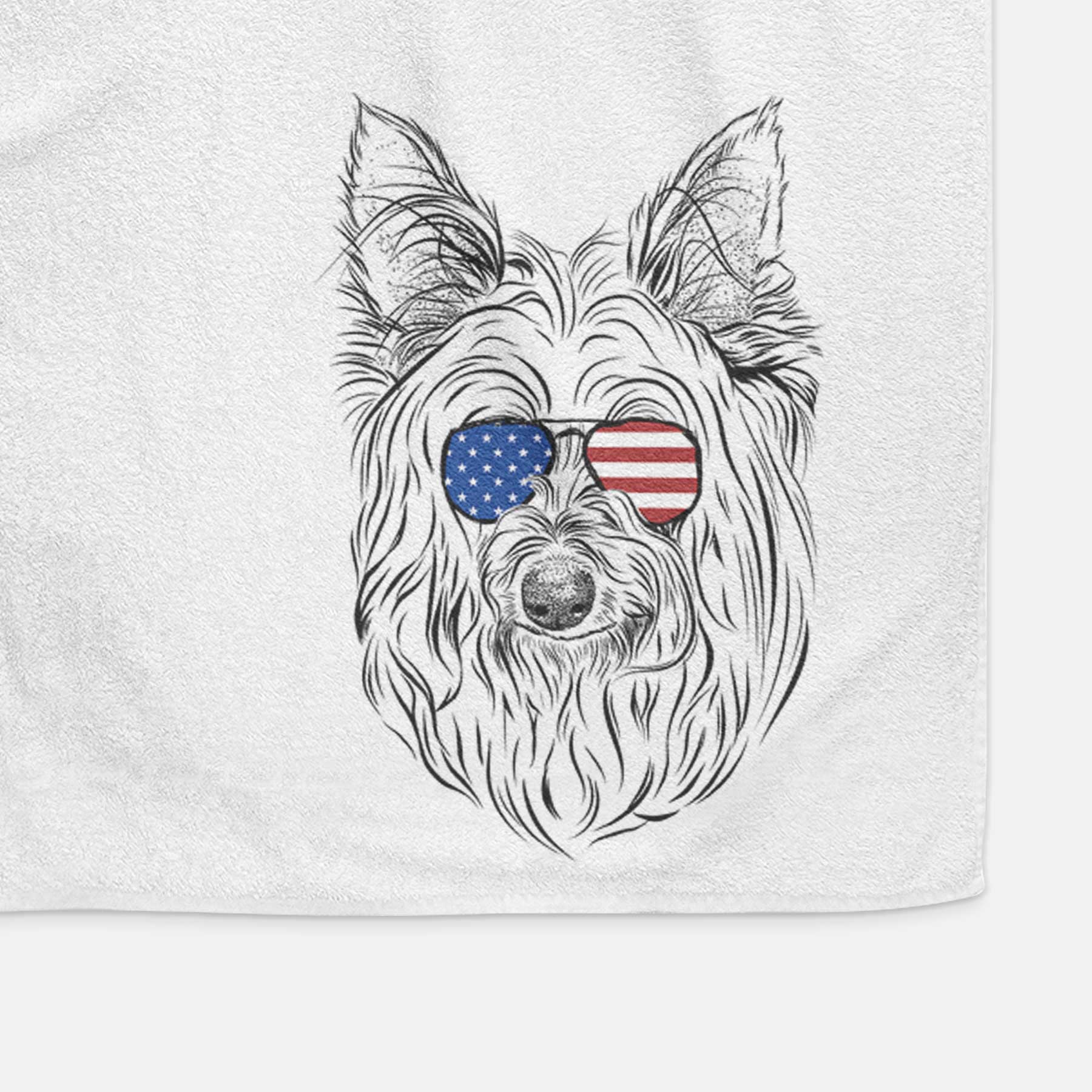 Daisy May the Silky Terrier Decorative Hand Towel