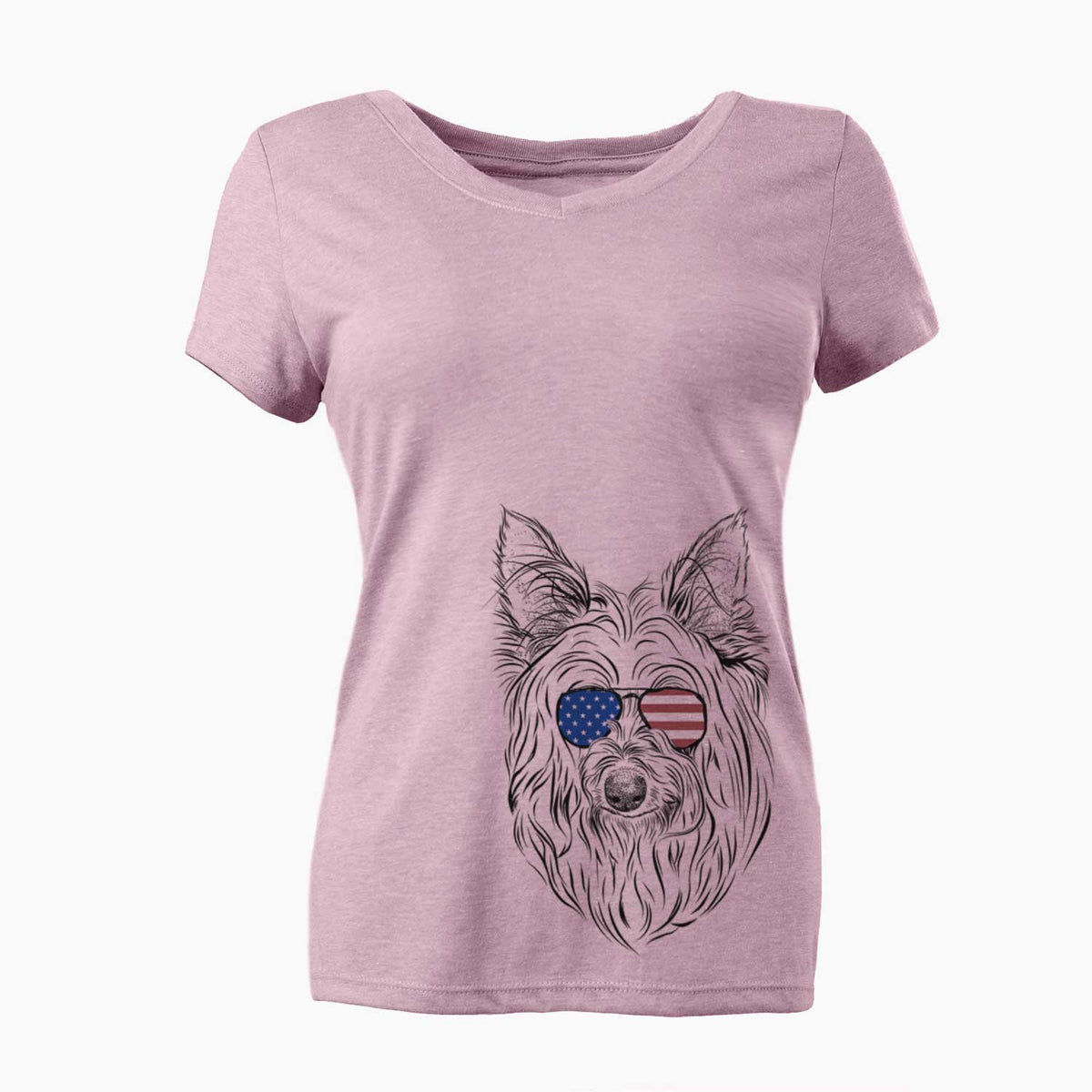 USA Daisy May the Silky Terrier - Women's Perfect V-neck Shirt
