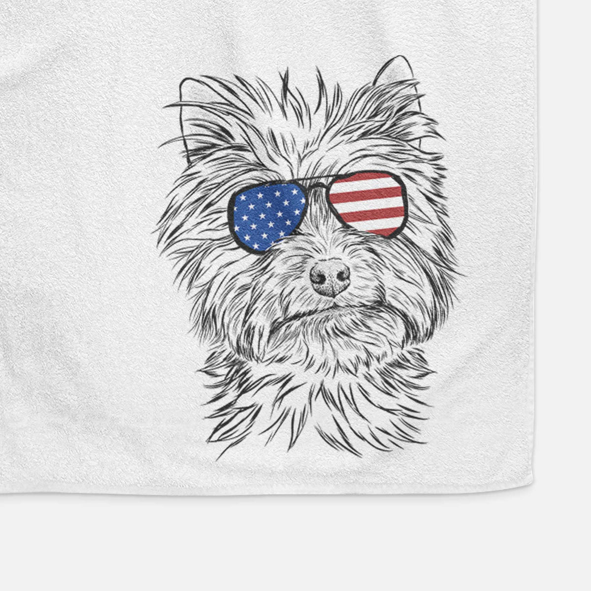 Dakota the Yorkshire Terrier Decorative Hand Towel