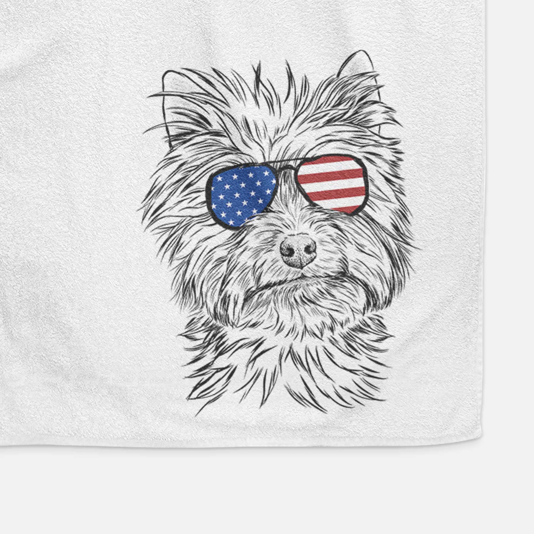 Dakota the Yorkshire Terrier Decorative Hand Towel