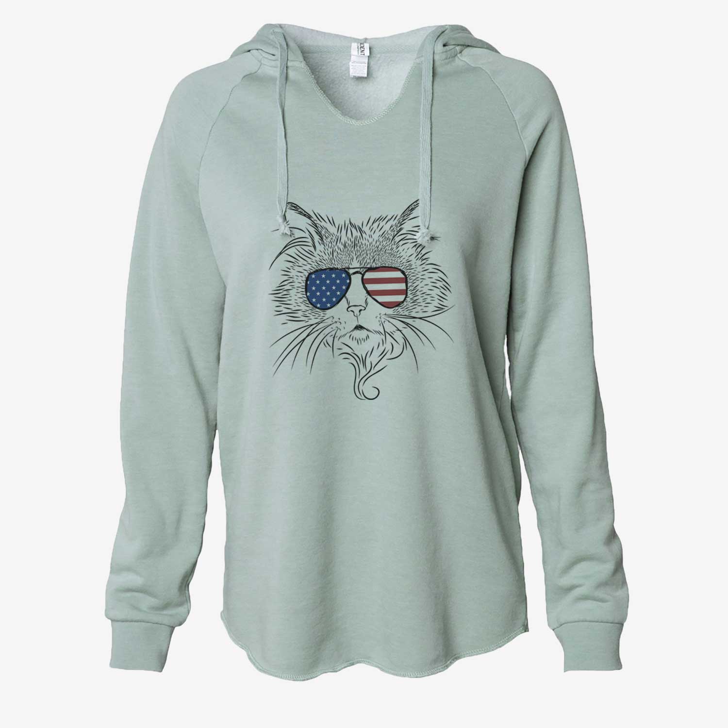 USA Daniel the Ragdoll Cat - Cali Wave Hooded Sweatshirt