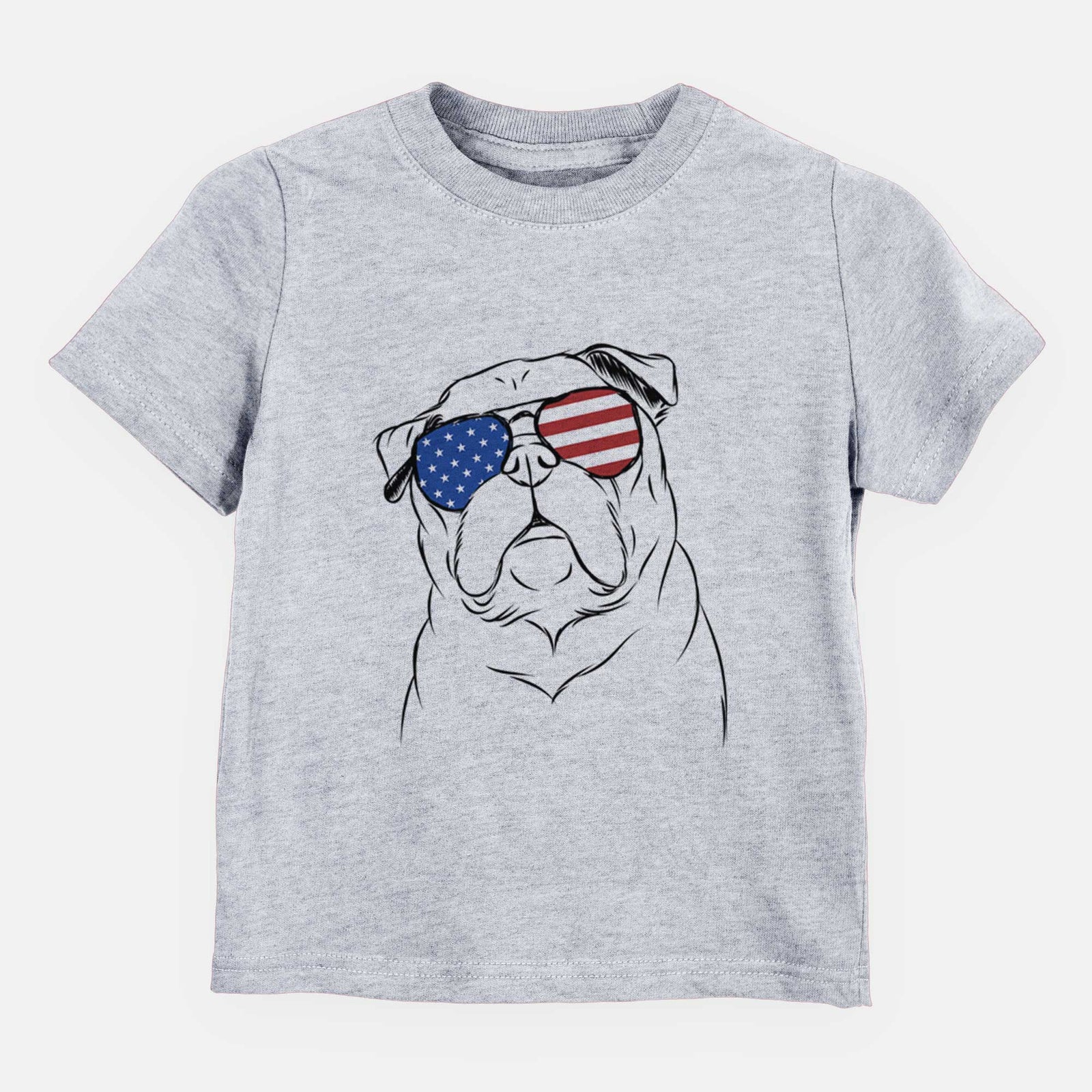 USA Darling Chloe the Pug - Kids/Youth/Toddler Shirt