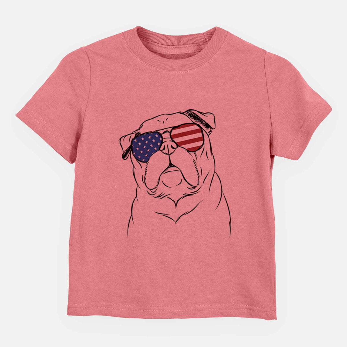 USA Darling Chloe the Pug - Kids/Youth/Toddler Shirt