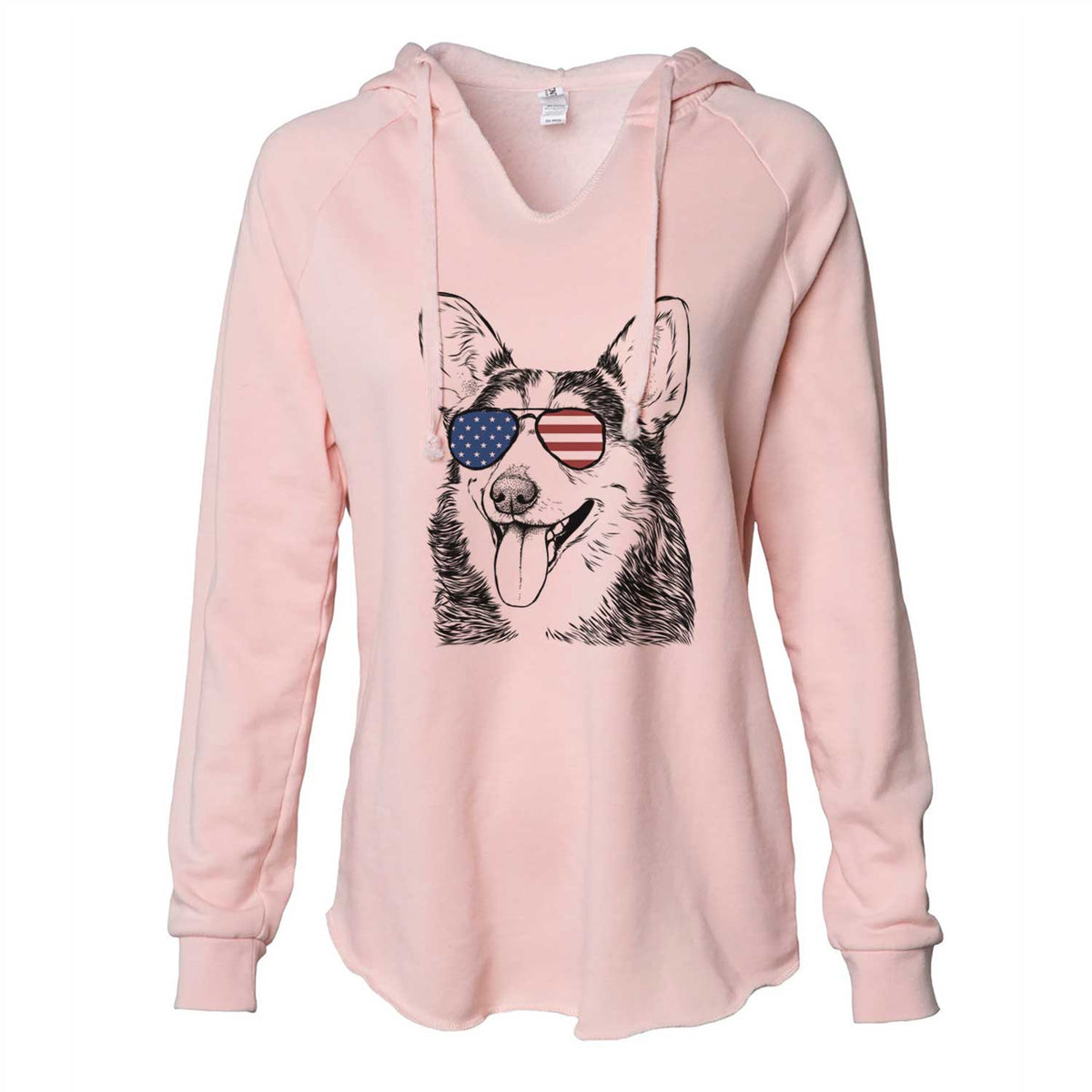 USA Darma the Corgi - Cali Wave Hooded Sweatshirt