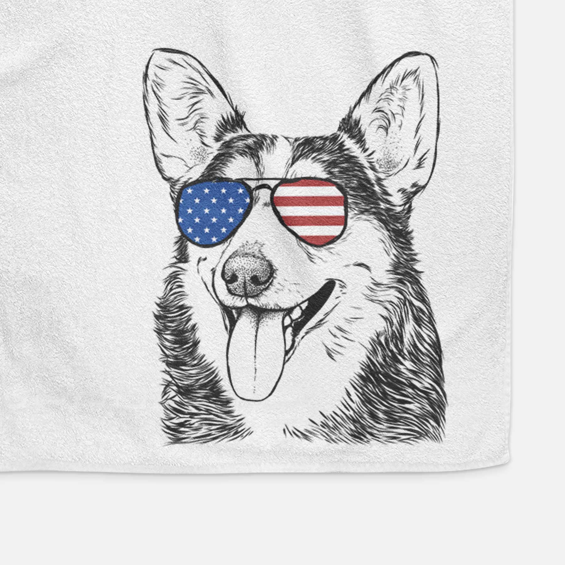 Darma the Corgi Decorative Hand Towel