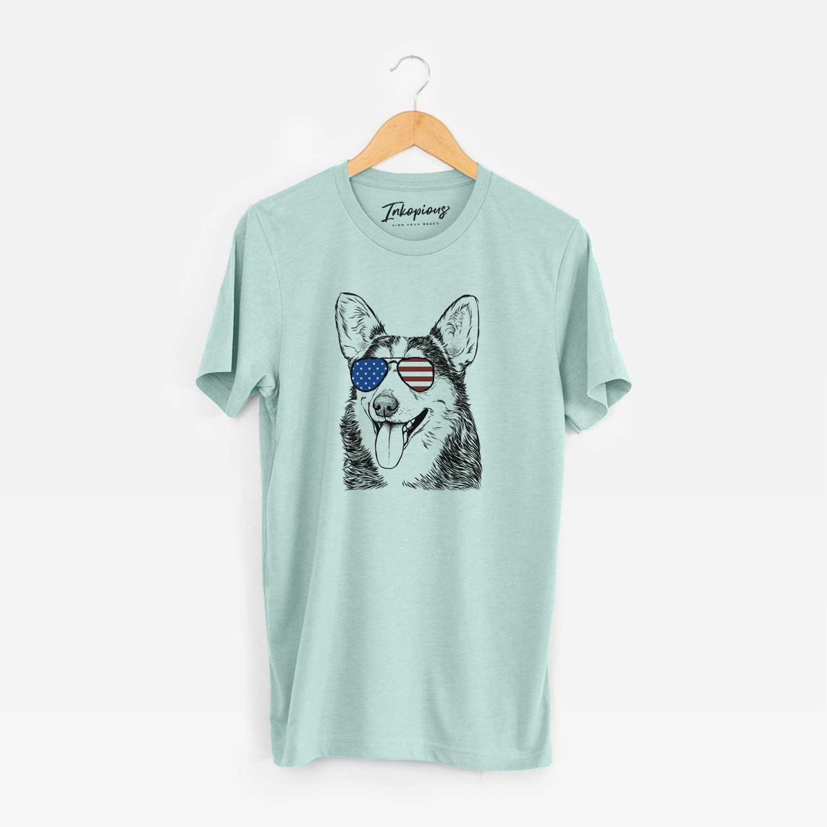 USA Darma the Corgi - Unisex Crewneck