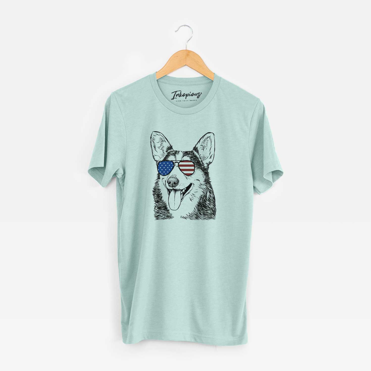 USA Darma the Corgi - Unisex Crewneck