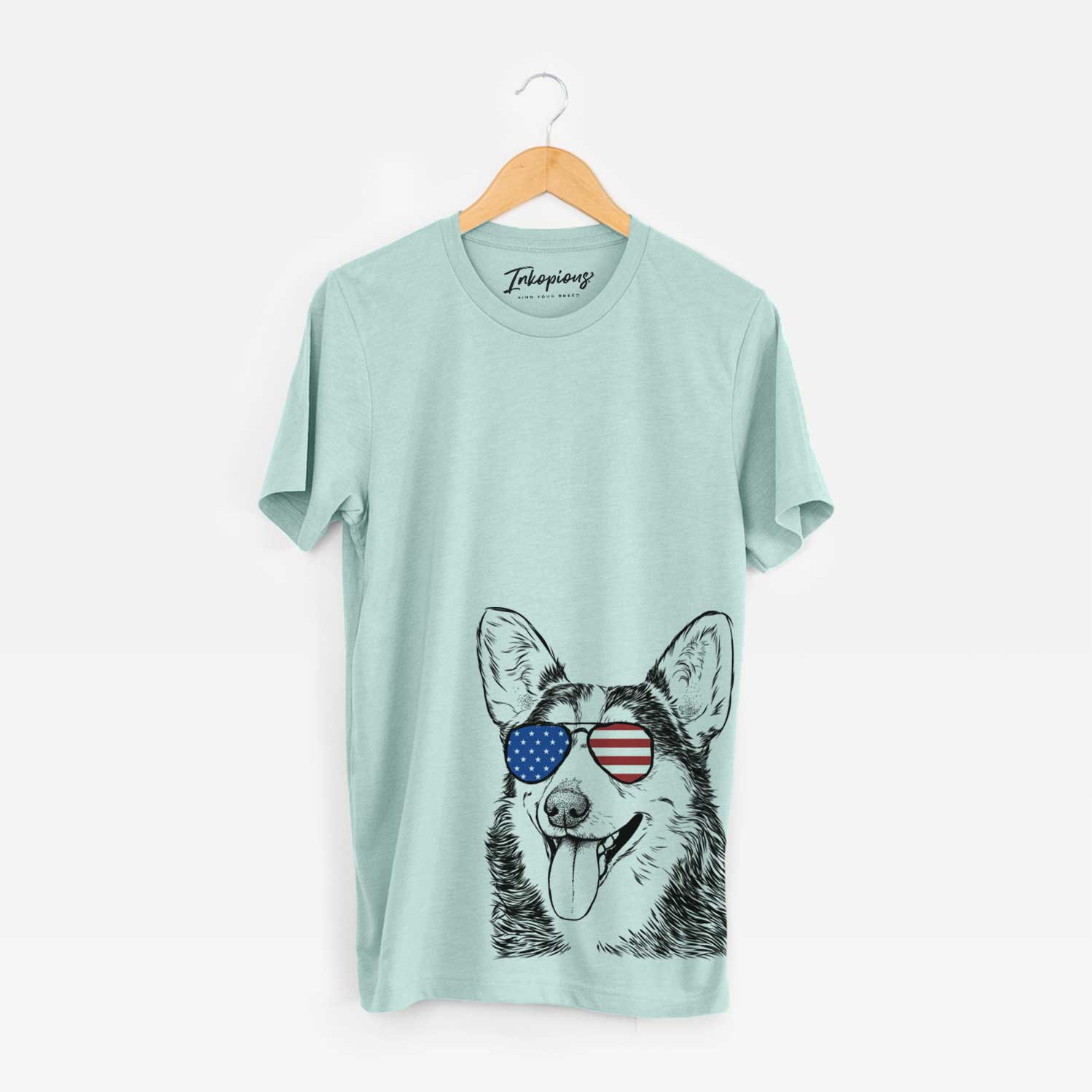 USA Darma the Corgi - Unisex Crewneck
