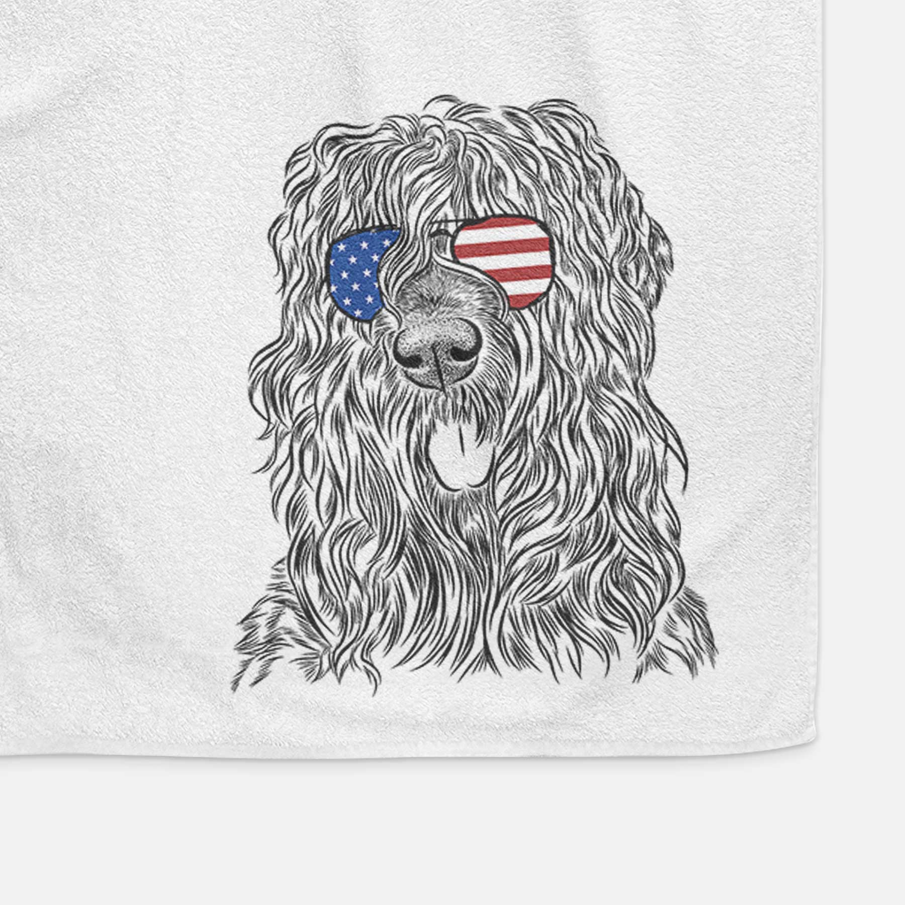 Darryl the Black Russian Terrier Decorative Hand Towel