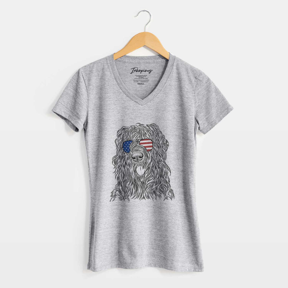 USA Darryl the Black Russian Terrier - Women&#39;s Perfect V-neck Shirt