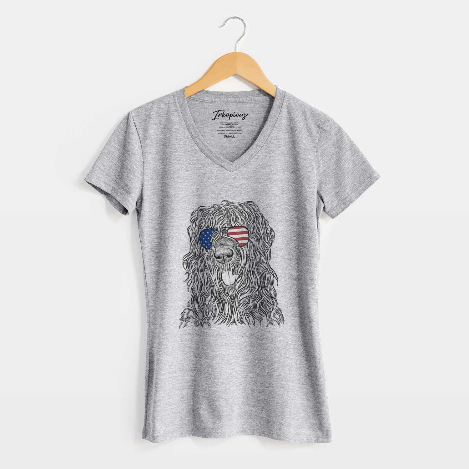 USA Darryl the Black Russian Terrier - Women's Perfect V-neck Shirt